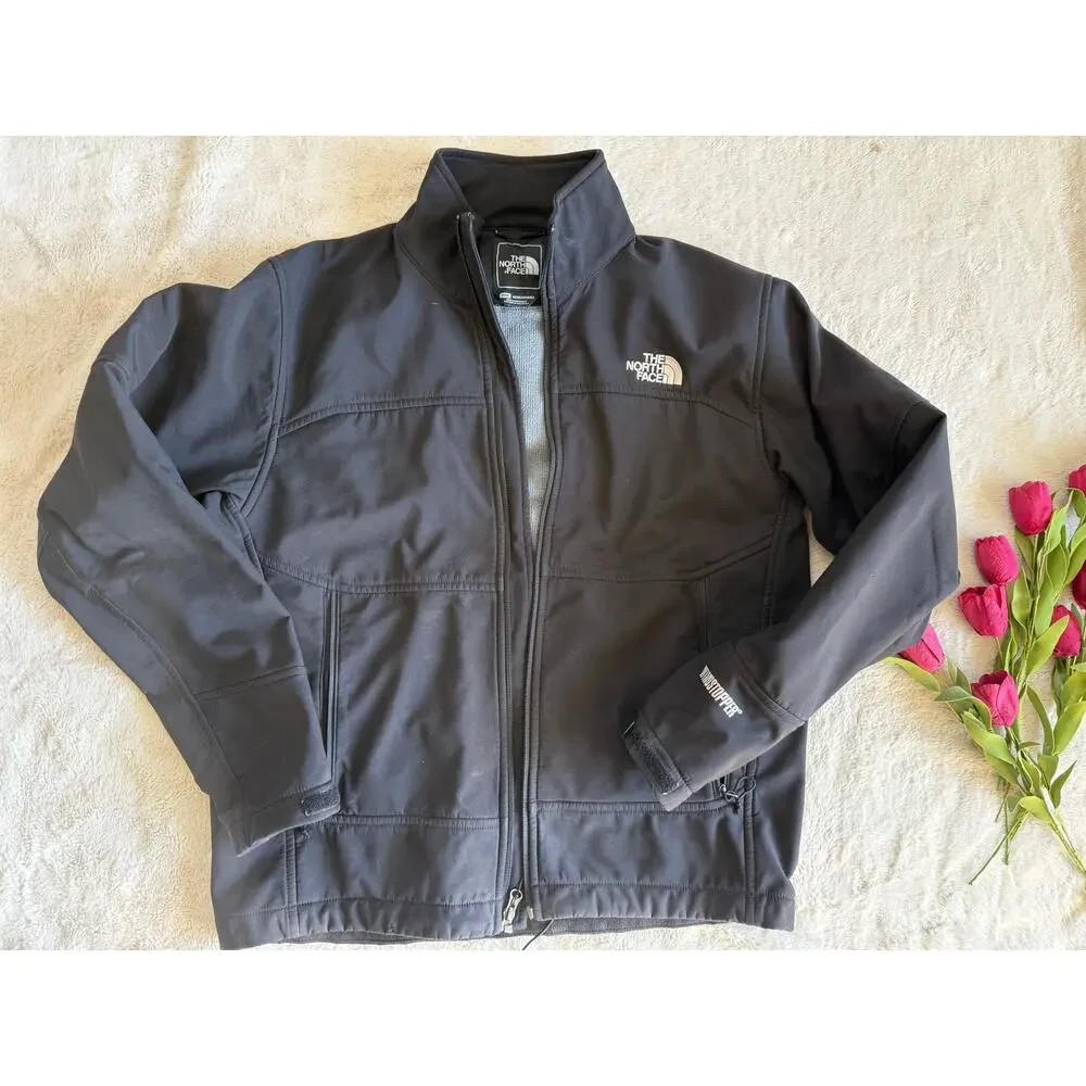 Vintage The North Face Black Windstopper Waterproof Jacket Size Medium